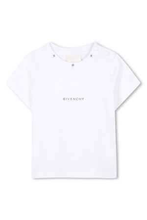 White organic cotton T-shirt GIVENCHY KIDS | H3064210P